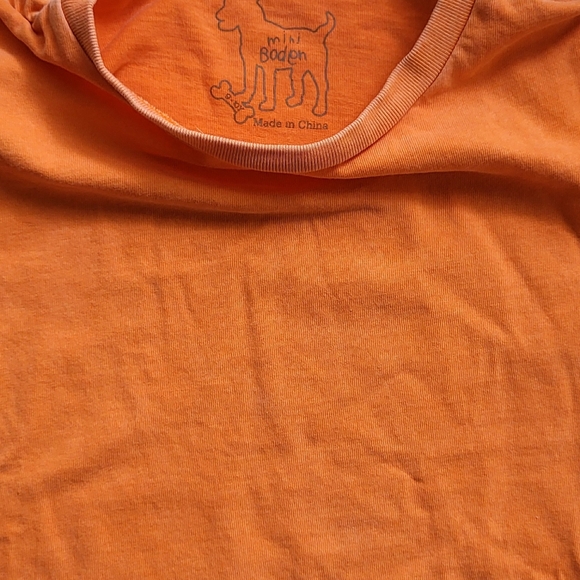 Mini Boden orange Tee 9-10 Years - Picture 5 of 11